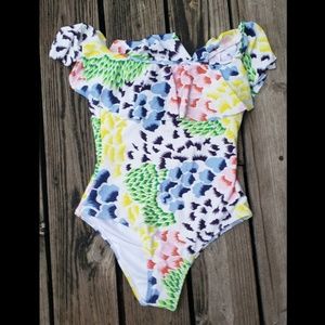 CupShe Floral Off Shoulder One Piece